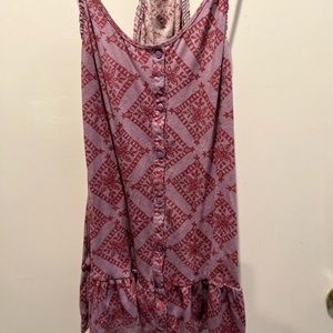 American eagle spaghetti strap top with ruffle bottom